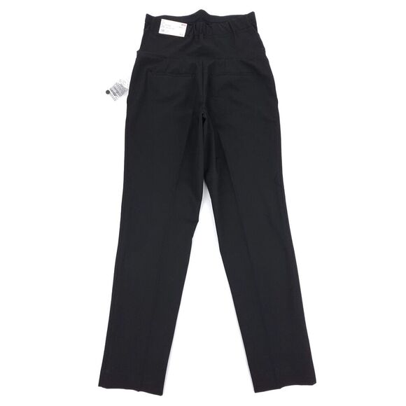 NWT Uniqlo Smart Ankle Pants 2-Way Stretch Maternity Pregnancy Black Minimal - Picture 1 of 8